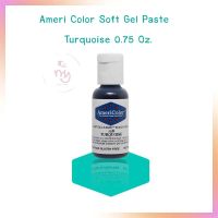 Ameri Color Soft Gel Paste สีเจลผสมอาหาร Turquoise ขนาด 0.75 oz จำนวน 1 ขวด