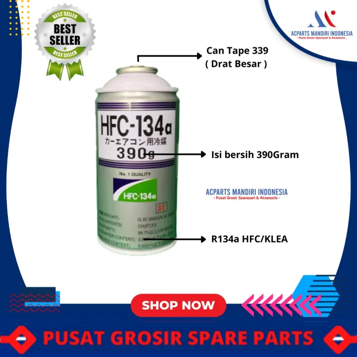 Freon kaleng klea hfc r.134 / freon ac mobil klea hfc 134a/ freon