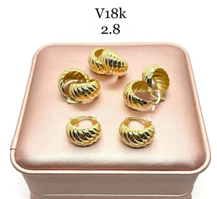 💜💜💜EARRINGS 18KARAT SAUDI GOLD. PRICE N CHOICES SEEN IN ADD TO CART ...