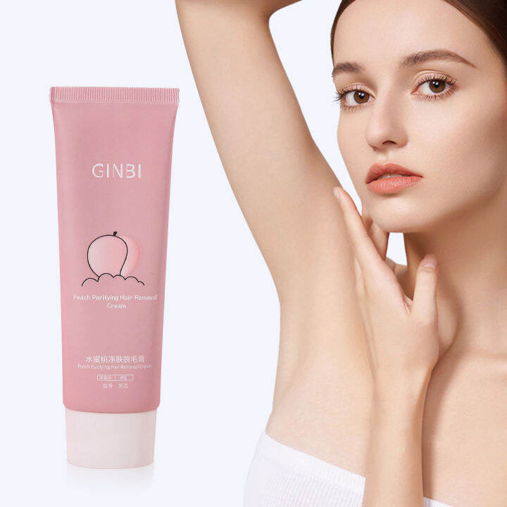 Dearbeauty Peach Cleansing Hair Removal Cream Gentle Painless Fast Hair