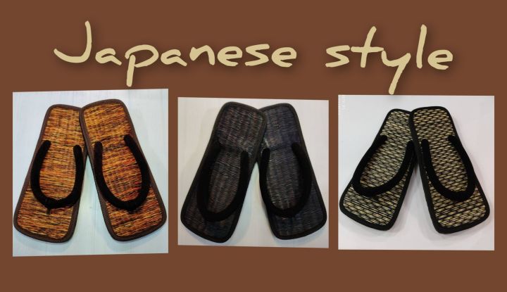 รองเท้าเสื่อธรรมชาติ-samurai-สไตล์ญี่ปุ่น-export
