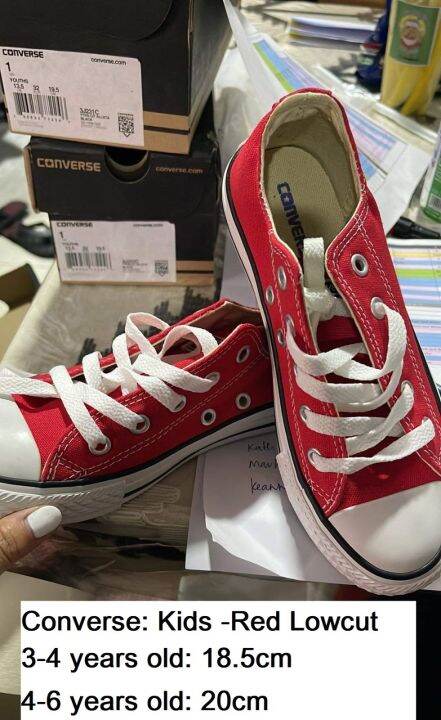 red converse kids