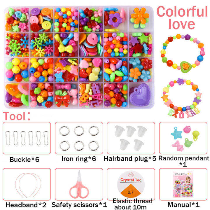 Protree Creative DIY Toy Handmade Beaded Toy Set Girl Diy Bracelet Kit ...