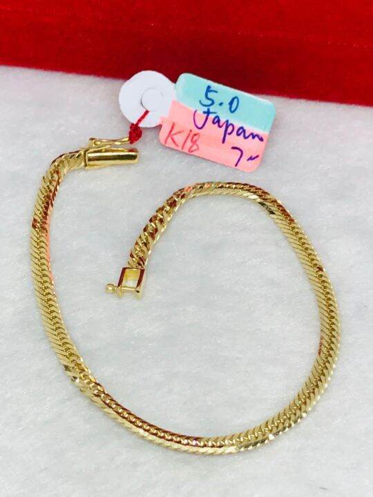 18k JAPAN Gold bracelet 10 cut Lazada PH