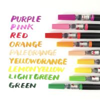 ปากกาพู่กันหมึกในตัว Pentel Art Brush Pen เลือกสีทักแชท
