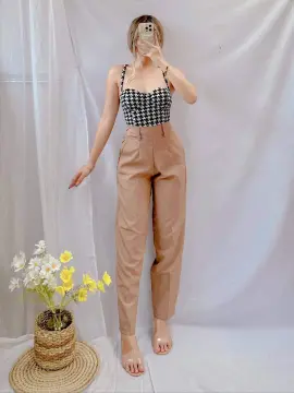 0021）European Style Women Spring Trousers Suits High Waisted Pant