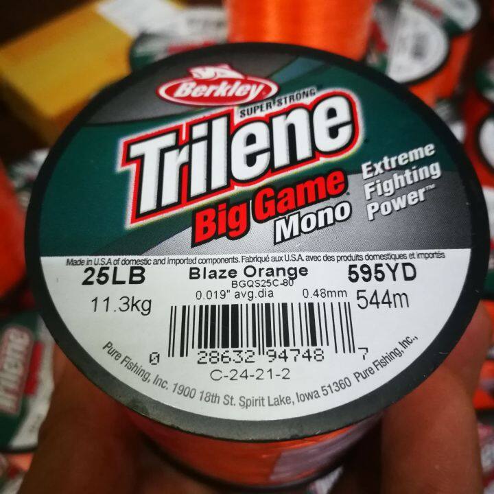 เอ็นเบริคเลย์-ไทลีน-สีส้ม-berkley-trilene-biggame-mono-orange