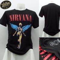 เสื้อวง Nirvana ลิขสิทธิ์แท้100% งานปั้มคอ สินค้านำเข้าจากUK by pop comics