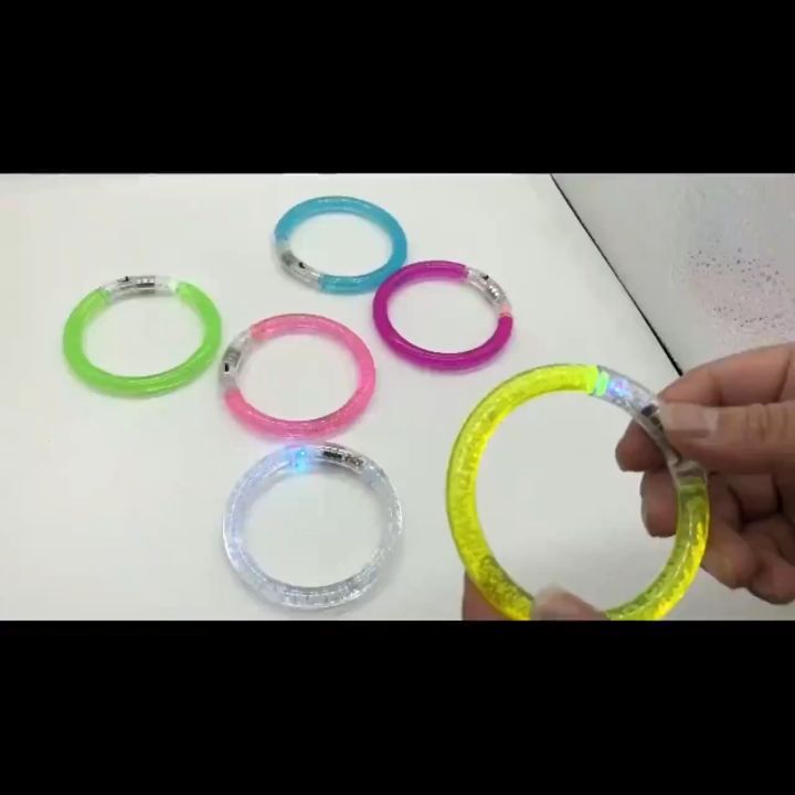 Glow Sticks Bracelets Party Supplies Glow in The Dark LED Flashing