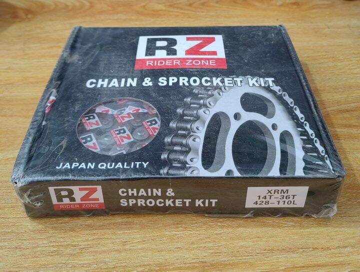 XRM 110 SPROCKET SET 14T36T428 RZ BRAND JAPAN QUALITY Lazada PH