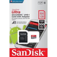 Sandisk Ultra microSD Card ความเร็ว 100MB/s ความจุ 64GB Class10 A1เมมโมรี่การ์ด การ์ดหน่วยความจำ