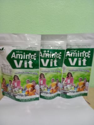 Amino vit(อะมิโนวิค)รสชาเขียว3แพ๊ค(30ซอง)