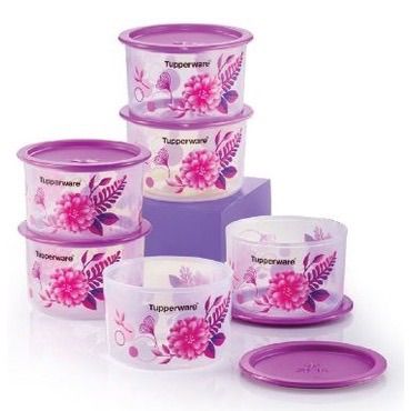 Tupperware Camellia One Touch Topper Junior (ขายแยกใบ) ทัพเพอร์แวร์วันทัช ใส่ขนมหรืออาหารแห้งต่างๆ ฝาปิดแน่นสนิท ลมไม่เข้า