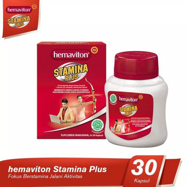 Hemaviton Stamina Plus Cardio Multivitamin Botol Kapsul Lazada