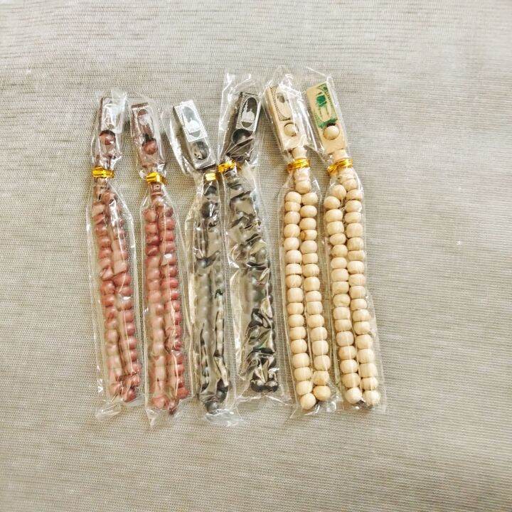 [Isi 100] Souvenir Pernikahan Tasbih Kayu Warna Campur Kemas Plastik ...