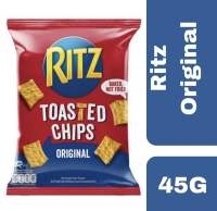 Ritz Toasted Chips Original 45g++ ริทซ์ โทสเต็ดชิปส์รสต้นตำรับ 45กรัม