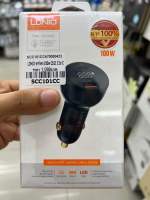 LDNIO C101 Car Charger, USB + USB-C, 100W (มีแถมสายชาร์จ typec to type C )