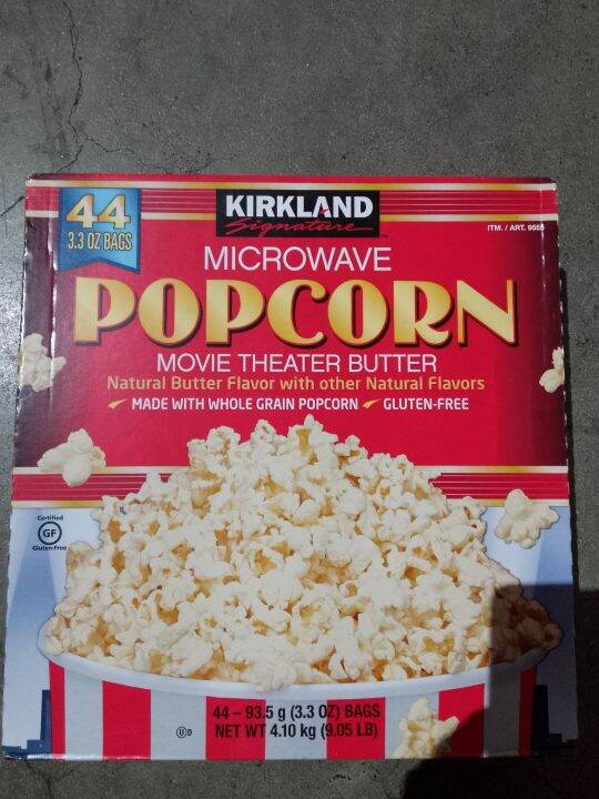 KIRKLAND SIGNATURE MICROWAVE POPCORN 4.10kg MADE IN USA IMPORTED