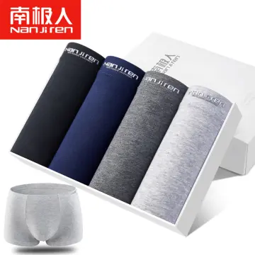 EXILIENS Brand New Belt Breathable Cotton Boxer Men Underwear Soft