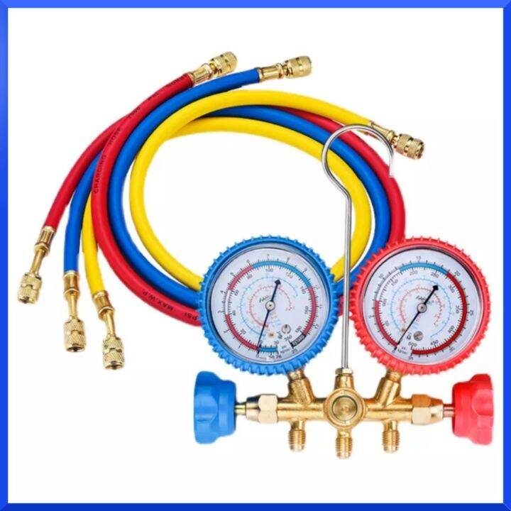 DSZH เกจน้ำยาแอร์ เกจ์วัดน้ำยาแอร์ R12 R22 R134A เครื่องมือช่างแอร์ ...