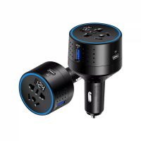 ❉﹉อินเวอร์เตอร์ในรถยนต์ 12V24V ถึง 220V Universal Car Multi-Function Power Converter Car Socket Charger