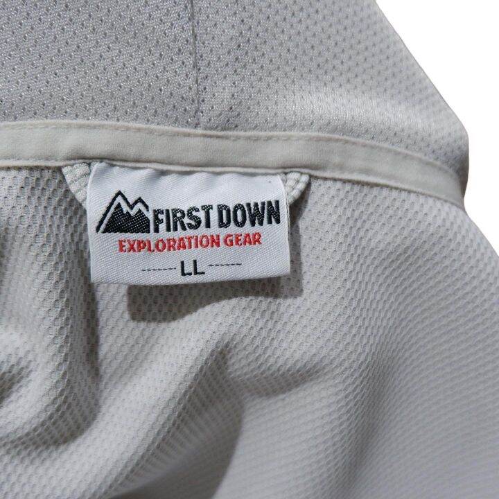 first-down-เสื้อคลุม-เเขนยาว-ผ้านิ่ม-มีฮู้ด-ใส่สบาย-สีเทา-ลายทาง