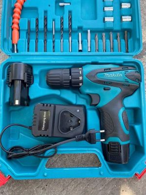 ชุดกระเป๋าสว่านไขควงไร้สาย Makita 32V พร้อมชุดอุปกรณ์พื้นฐาน