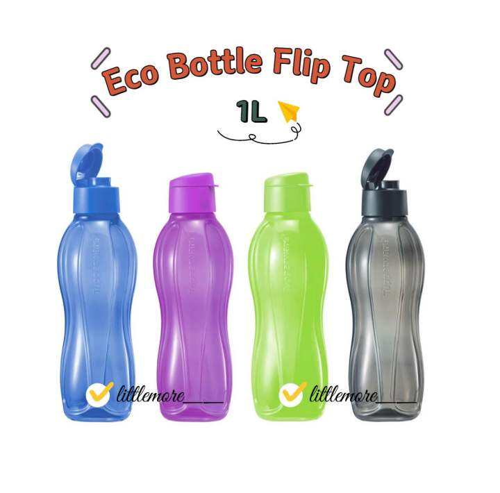 Tupperware Eco Bottle Flip Top 1.0L / Botol Air Tupperware | Lazada