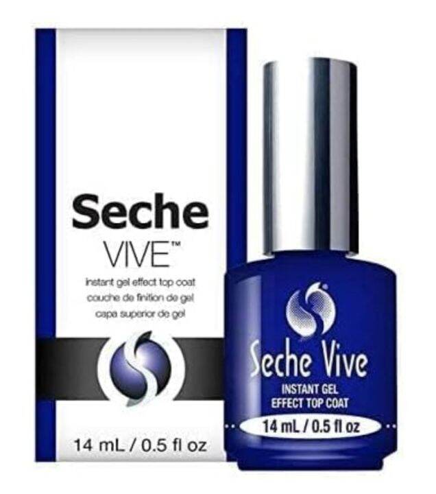 Seche Vive Gel Effect top coat 14ml nails polish Lazada PH