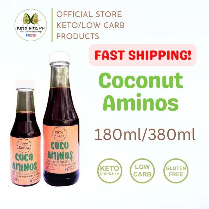 Keto Kusina Coconut Aminos Ketogenic/Low carb Approved Gluten Free Soy Free Healtier