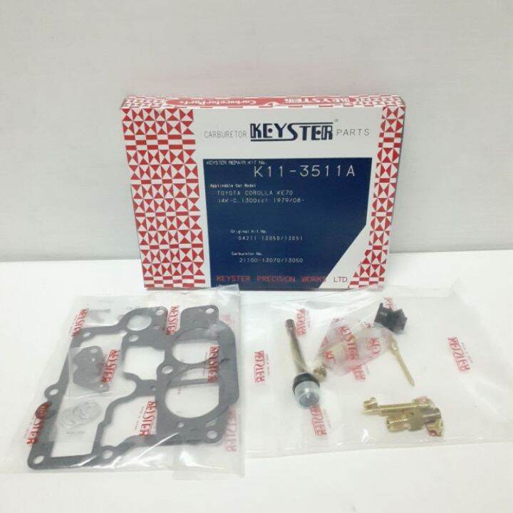KEYSTER CARBURETOR REPAIR KIT TOYOTA COROLLA KE70/ 4K Lazada PH
