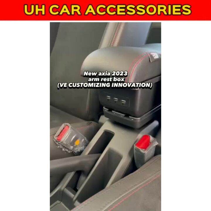 PERODUA AXIA 2023 CAR ARM REST BOX CONSOLE BOX Lazada