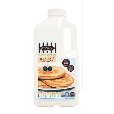 Buckeheat Pancake Gluten&amp;Dairy Free 280g.Yes You Can แป้งแพนเค้กสำเร็จรูป ปราศจากกลูเต็นและนม