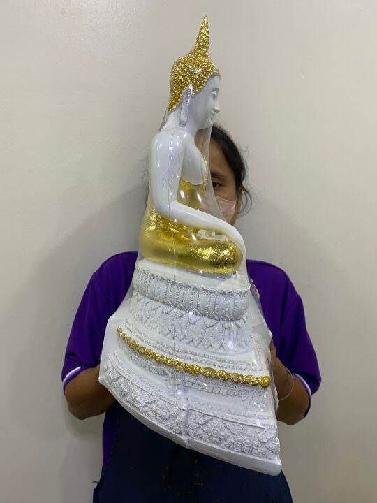 พระปางสะดุ้งมาร-พระปางชนะมาร-กว้าง13นิ้ว-สูง18นิ้ว