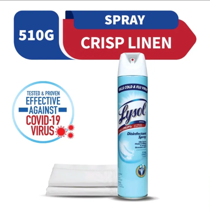 Lysol Disinfectant Spray Crisp Linen 510g Lazada Ph 0133