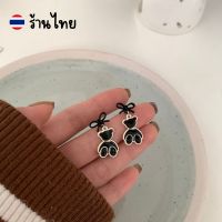 ??พร้อมส่ง?? ต่างหูหนีบหมีโบว์ ไม่ต้องเจาะหู