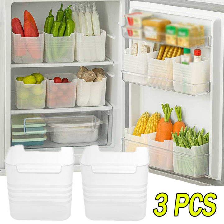 1/3pcs Refrigerator Food Fresh Storage Box Fridge Side Door Fruit