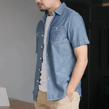 Check styling ideas for「AIRism Cotton Pique Polo Shirt、Denim Jersey Long  Sleeve Over Shirt」| UNIQLO IN