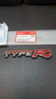 ของแท้  โลโก้ TYPE-R ติดท้ายรถ HONDA  CIVIC ปี 2001-2005 Genuine Parts Logo Emblem