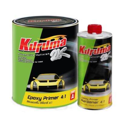 สีรองพื้น อีพ็อกซี่ คูลูม่าร์ ทีโอเอ (สีเทา) 4:1 Epoxy Kuruma TOA ขนาดแกลอนละ