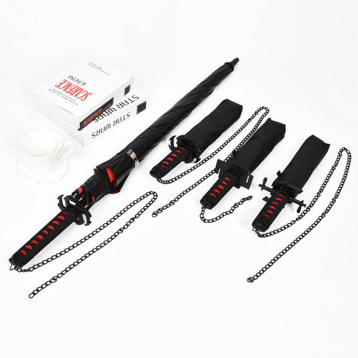 Samurai Knife Mimic Umbrella Creative Long Handle Straight Pole Martial