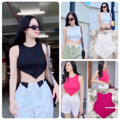 🔥Movit shop🔥เสื้อครอป💖💖💖💖ผ้ามูลเวฟสุดฮิต ด้านหลังเป็นยางยืดนะคะ งานดีสุดๆ