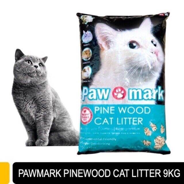Paw Mark Pinewood Pine Wood Pellet Cat Litter (9kg) Lazada