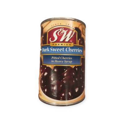 S&amp;W Dark Weeet Pitted Cherries In Heavy Syrup 439g. เชอรี่ดำแกะเม็ด ในน้ำเชื่อมเข็มข้น 439กรัม