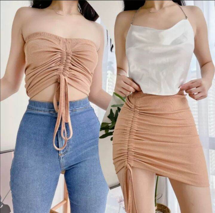 Erin 2 way mini ruched Skirt Lazada PH