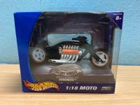 รถโมเดลเหล็ก รถมอเตอร์ไซค์ HOT WHEELS สเกล 1 ต่อ 18 MOTO สีดำ