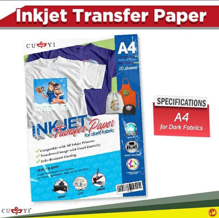 InkJet Dark Transfer Paper