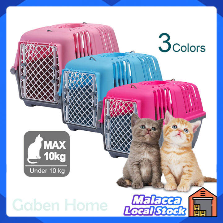 Pet Carrier Box Sangkar Kucing Cat Carrier Travel Car Consignment Case
