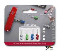 Victorinox ชุด ไขควง 4 ชิ้น Mini Tools, ไขควง 1.5 mm หมุดซิมการ์ด  ไขควงปากแฉก 000 ไขควงทอร์กซ์ T4  นำมาอัพเกรดมีดพก 84, 85, 91 และ 111 มม