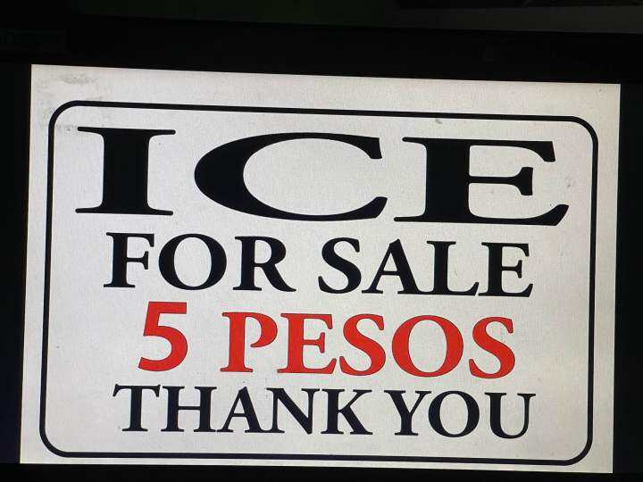 Ice for sale 5 pesos Made: By Hard PVC Plastic (like ATM and ID) 7.8x11 ...